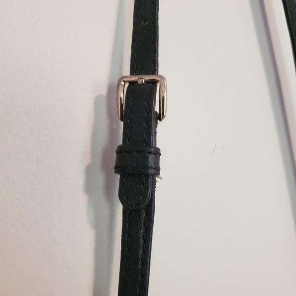 Cole Haan Small Leather Crossbody Purse Black - Picture 6 of 9